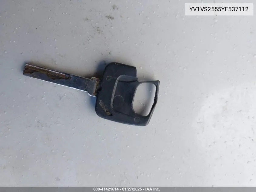 2000 Volvo S40 A/As VIN: YV1VS2555YF537112 Lot: 41421614