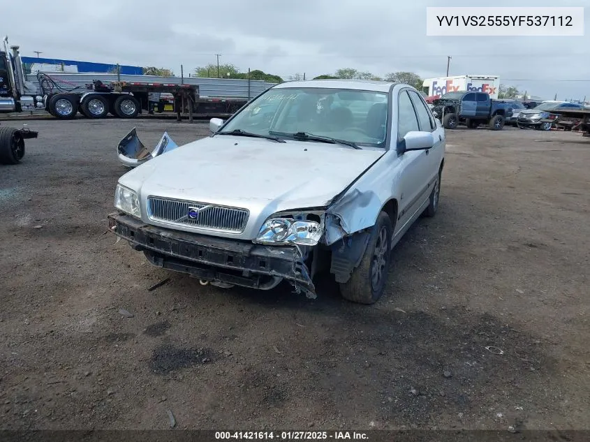 2000 Volvo S40 A/As VIN: YV1VS2555YF537112 Lot: 41421614