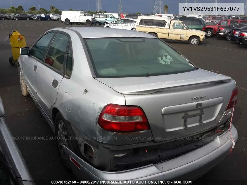 2001 Volvo S40 A/A Sr/Sport Edition VIN: YV1VS29531F637077 Lot: 18762168
