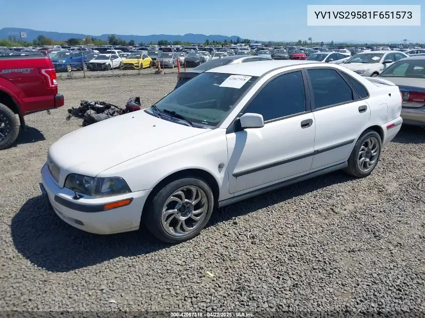 2001 Volvo S40 A/Sport Edition VIN: YV1VS29581F651573 Lot: 42067318