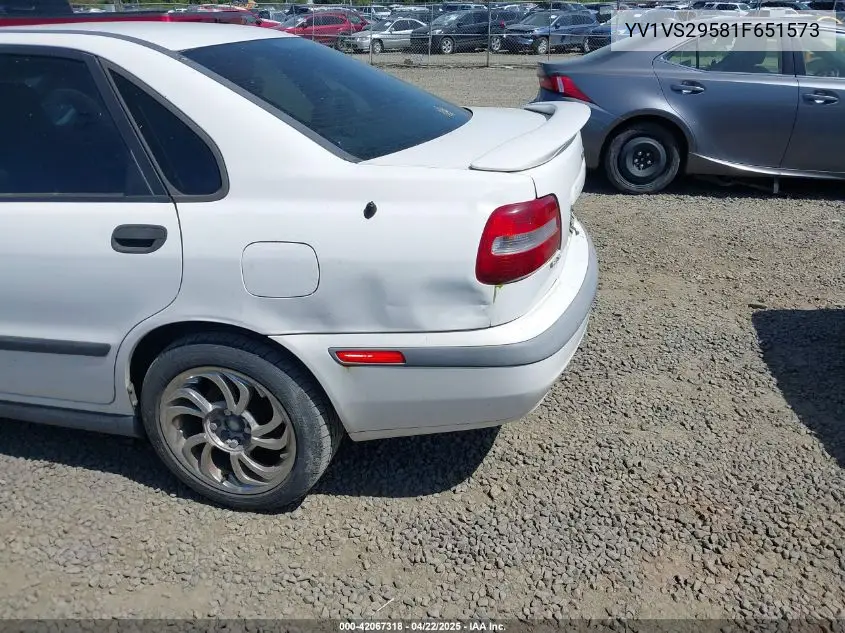 2001 Volvo S40 A/Sport Edition VIN: YV1VS29581F651573 Lot: 42067318