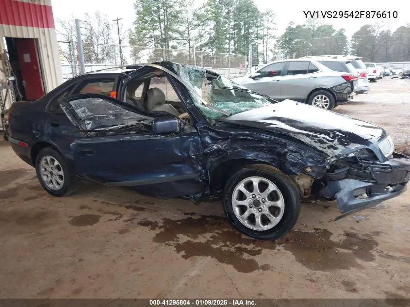 2002 Volvo S40 A VIN: YV1VS29542F876610 Lot: 41295804