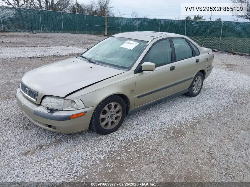 2002 Volvo S40 A VIN: YV1VS295X2F865109 Lot: 41669977
