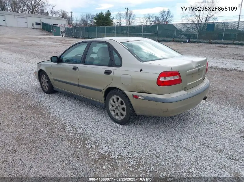 2002 Volvo S40 A VIN: YV1VS295X2F865109 Lot: 41669977