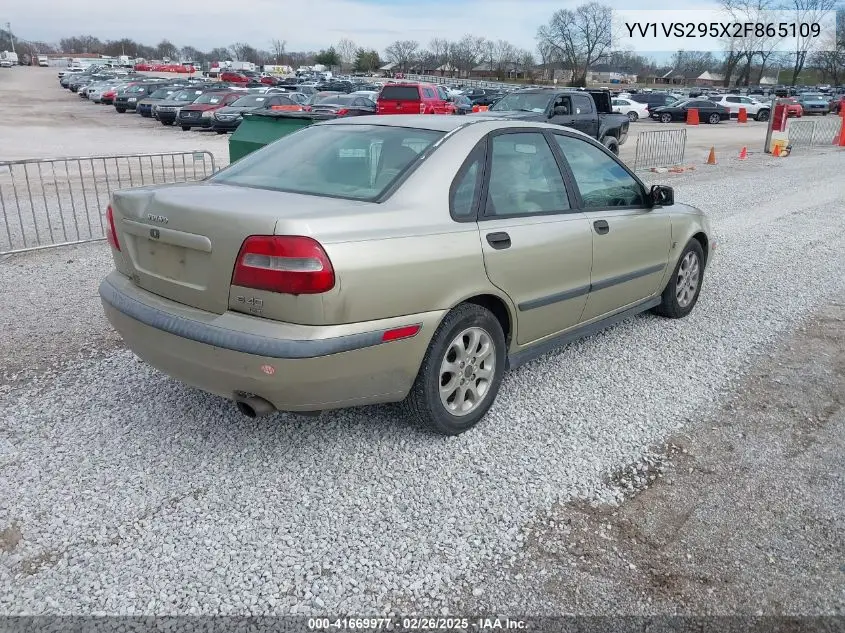 2002 Volvo S40 A VIN: YV1VS295X2F865109 Lot: 41669977