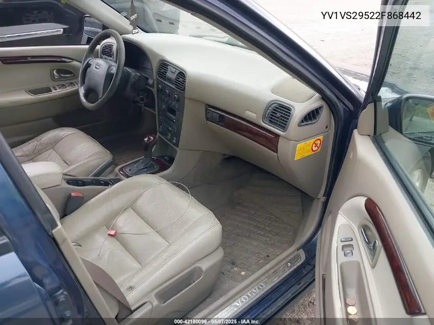2002 Volvo S40 A VIN: YV1VS29522F868442 Lot: 42180096