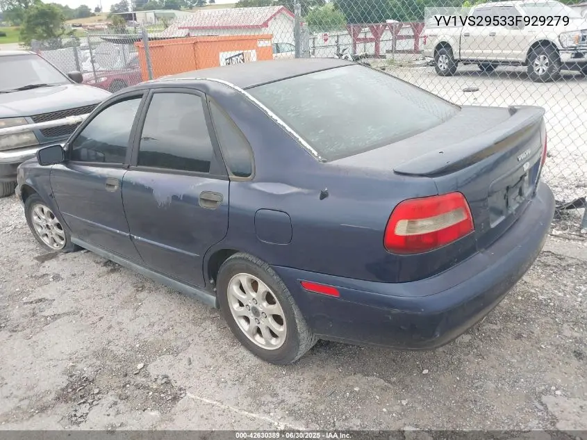 2003 Volvo S40 A VIN: YV1VS29533F929279 Lot: 42630389