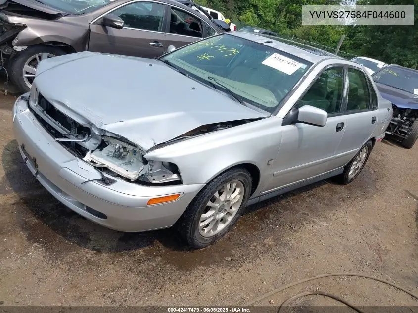 2004 Volvo S40 A/Lse VIN: YV1VS27584F044600 Lot: 42417479