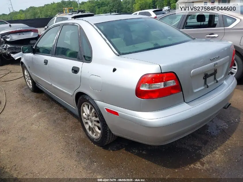 2004 Volvo S40 A/Lse VIN: YV1VS27584F044600 Lot: 42417479