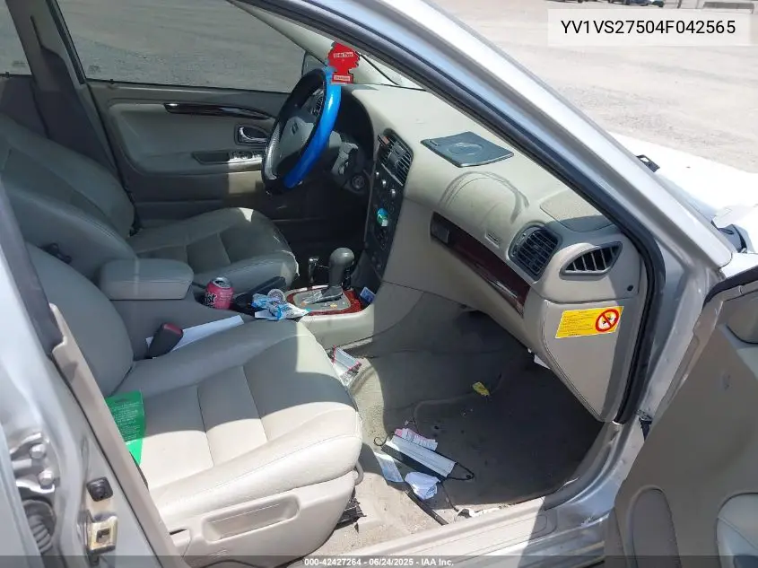 2004 Volvo S40 A/Lse VIN: YV1VS27504F042565 Lot: 42427264