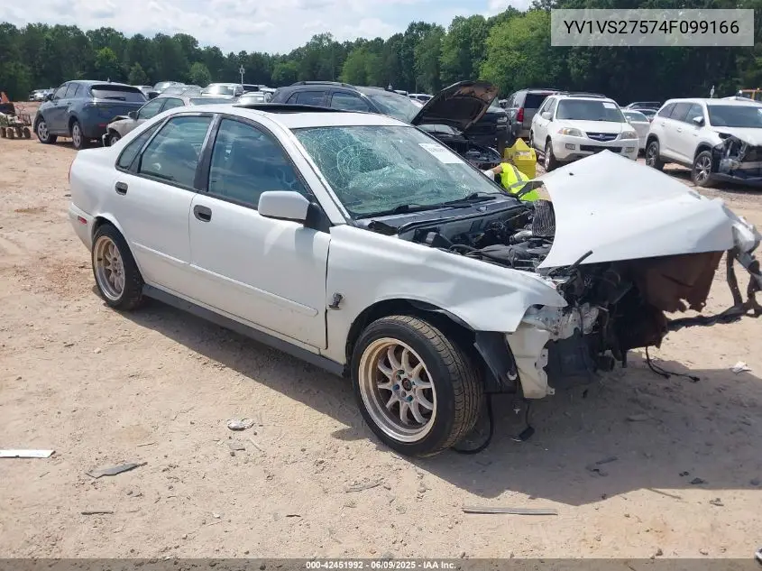 2004 Volvo S40 A/Lse VIN: YV1VS27574F099166 Lot: 42451992