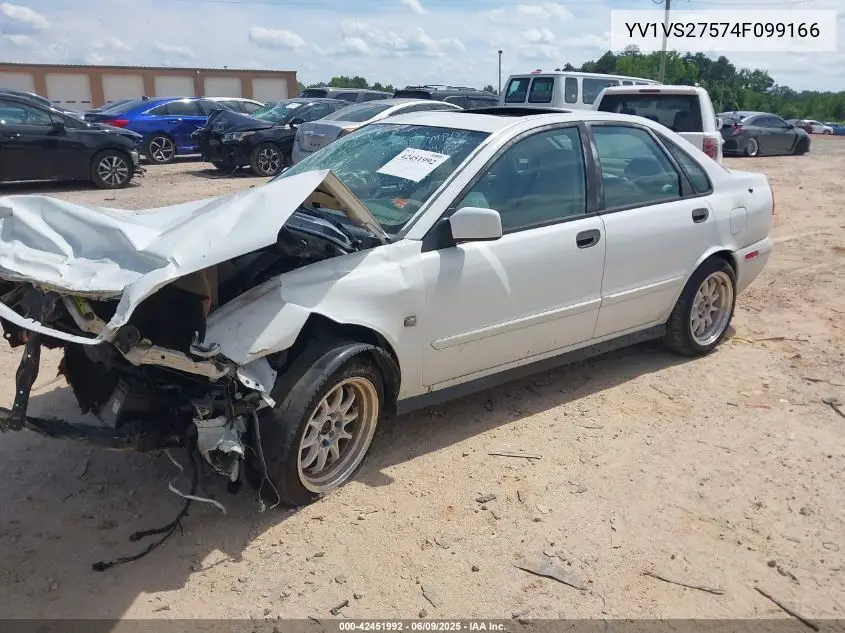 2004 Volvo S40 A/Lse VIN: YV1VS27574F099166 Lot: 42451992