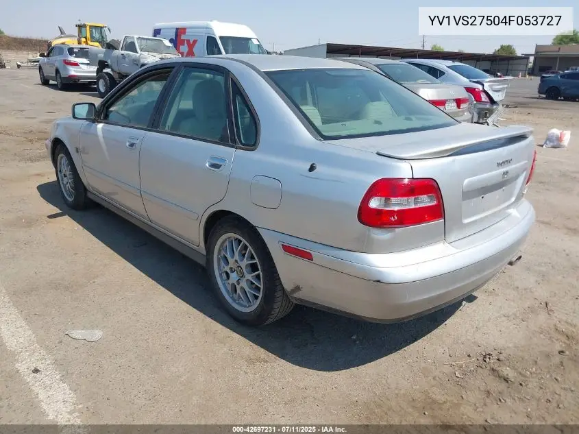 2004 Volvo S40 A/Lse VIN: YV1VS27504F053727 Lot: 42697231