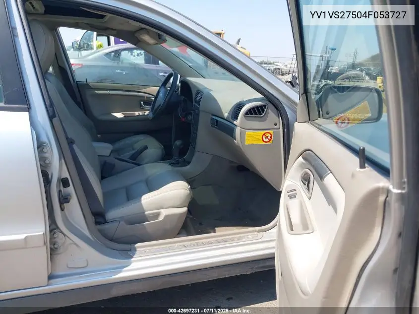 2004 Volvo S40 A/Lse VIN: YV1VS27504F053727 Lot: 42697231