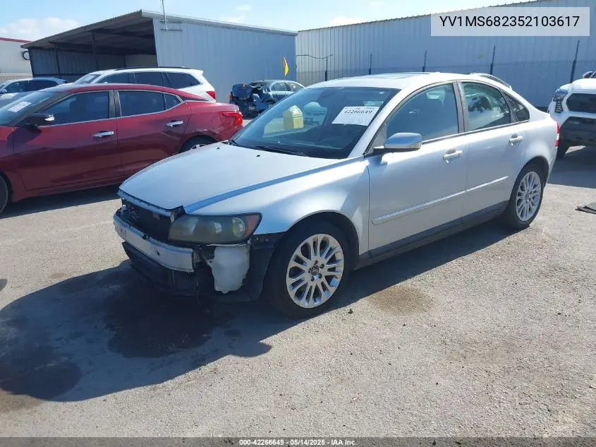 2005 Volvo S40 T5 VIN: YV1MS682352103617 Lot: 42266649