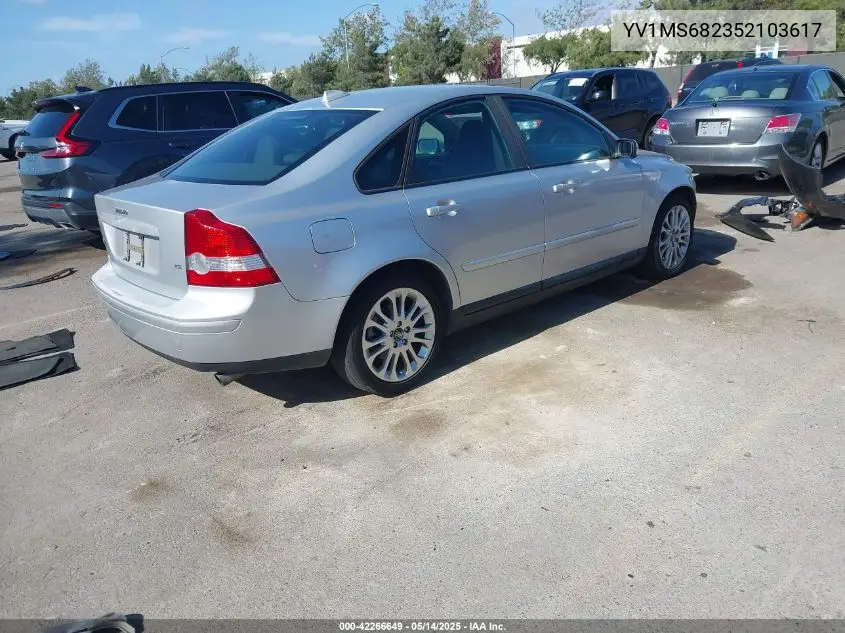 2005 Volvo S40 T5 VIN: YV1MS682352103617 Lot: 42266649