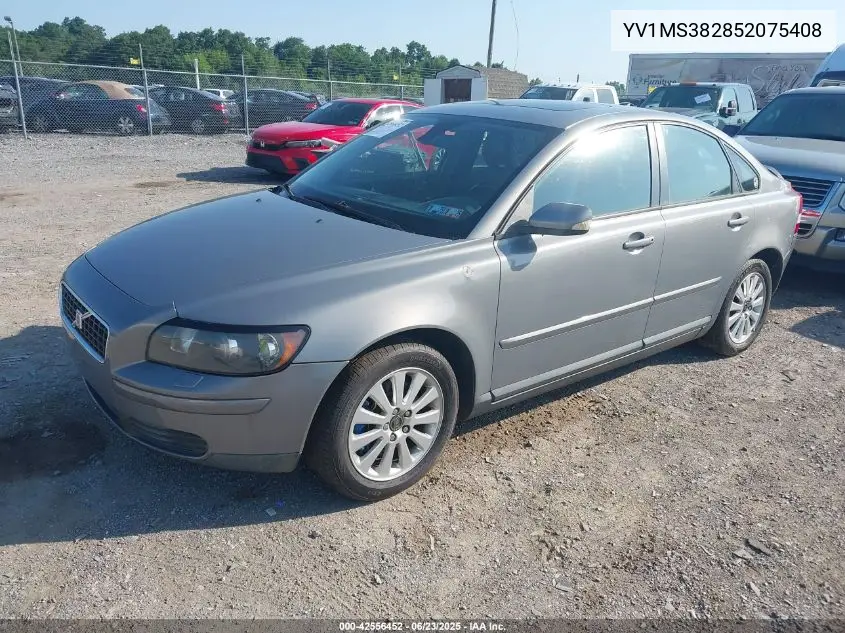 2005 Volvo S40 2.4I VIN: YV1MS382852075408 Lot: 42556452