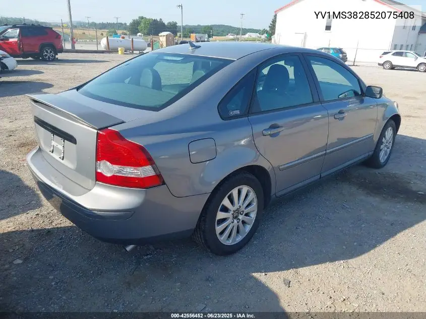 2005 Volvo S40 2.4I VIN: YV1MS382852075408 Lot: 42556452