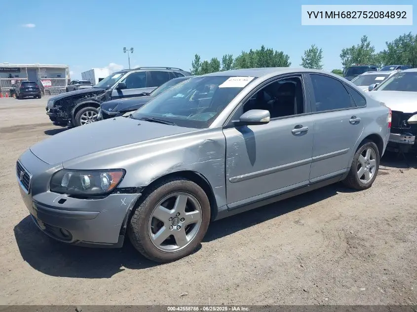 2005 Volvo S40 T5 Awd VIN: YV1MH682752084892 Lot: 42558786