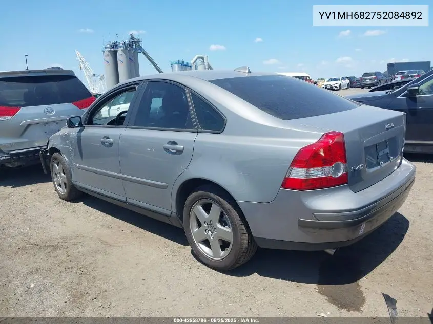 2005 Volvo S40 T5 Awd VIN: YV1MH682752084892 Lot: 42558786
