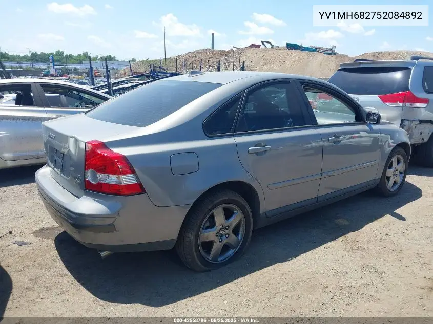 2005 Volvo S40 T5 Awd VIN: YV1MH682752084892 Lot: 42558786