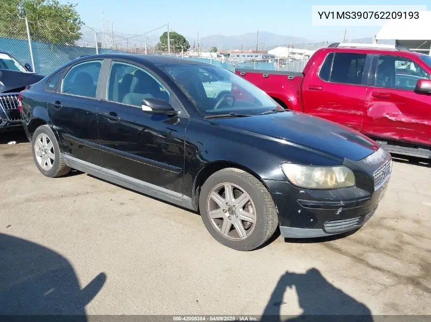 2006 Volvo S40 2.4I VIN: YV1MS390762209193 Lot: 42008384