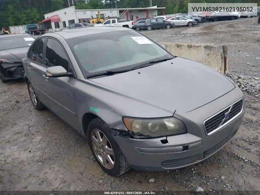 2006 Volvo S40 2.4I VIN: YV1MS382162195052 Lot: 42191212