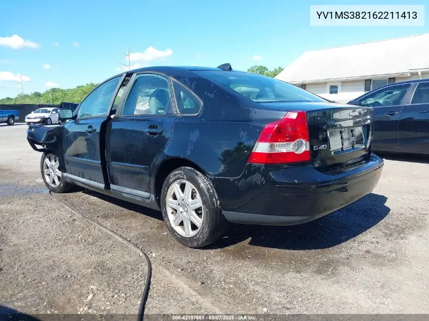 2006 Volvo S40 2.4I VIN: YV1MS382162211413 Lot: 42197661