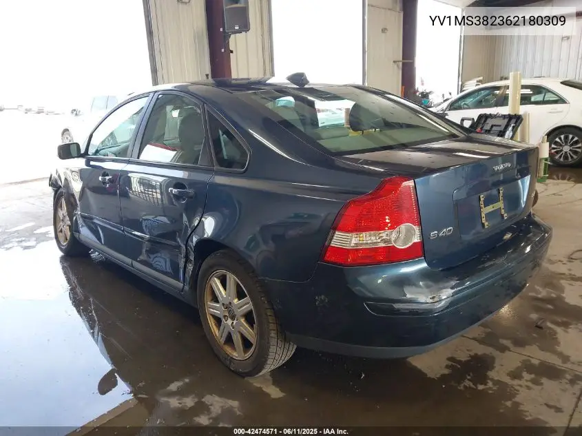 2006 Volvo S40 2.4I VIN: YV1MS382362180309 Lot: 42474571