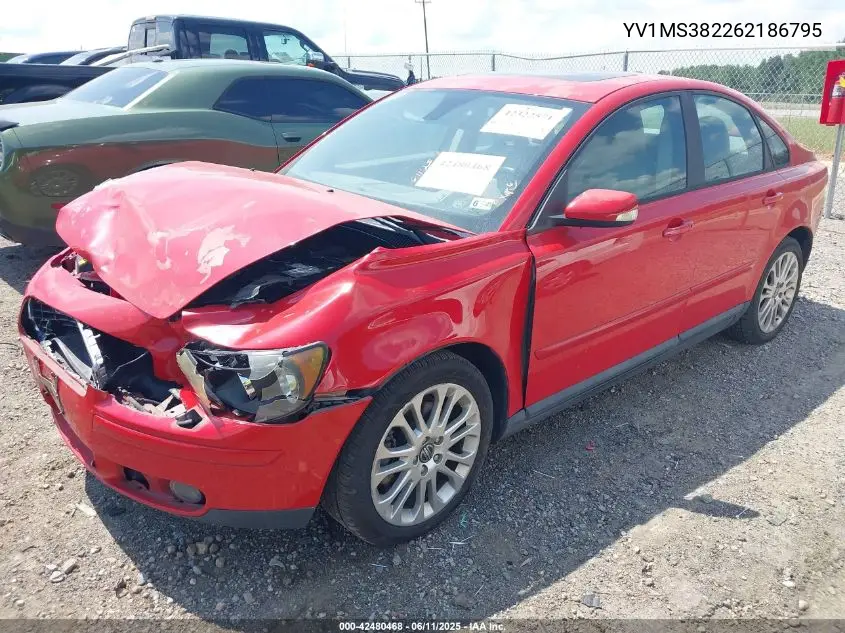 2006 Volvo S40 2.4I VIN: YV1MS382262186795 Lot: 42480468