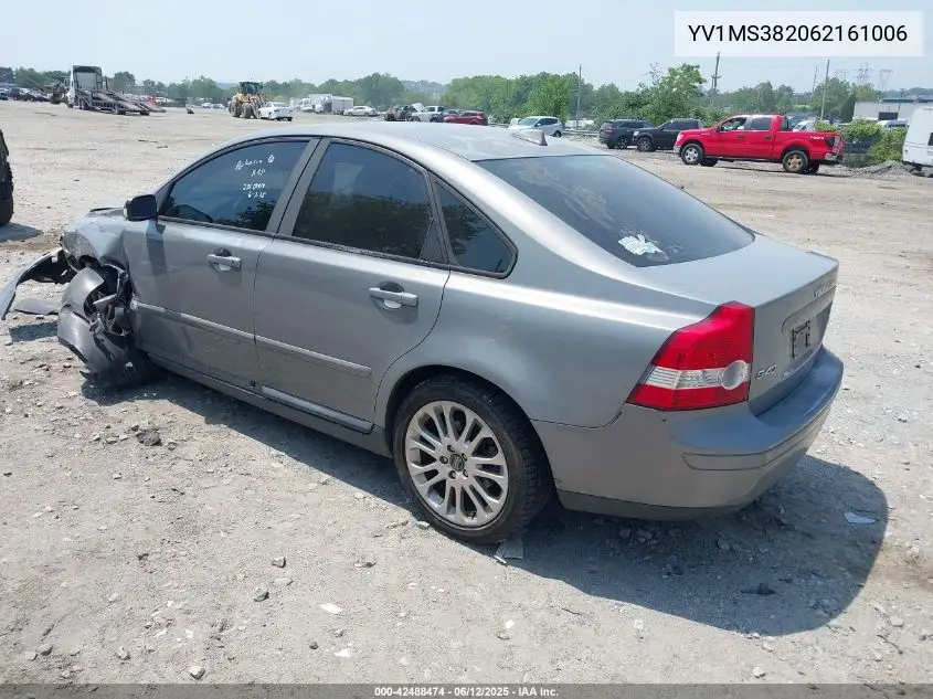 2006 Volvo S40 2.4I VIN: YV1MS382062161006 Lot: 42488474