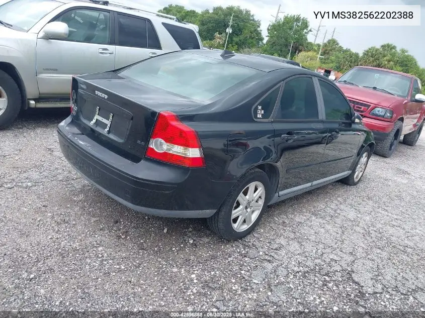 2006 Volvo S40 2.4I VIN: YV1MS382562202388 Lot: 42596868