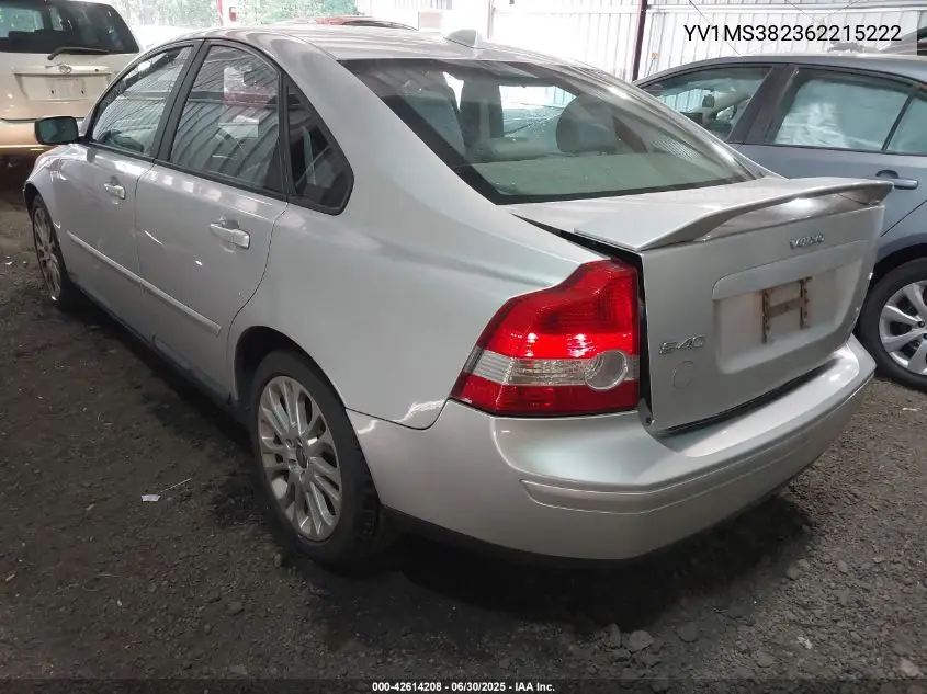 2006 Volvo S40 2.4I VIN: YV1MS382362215222 Lot: 42614208