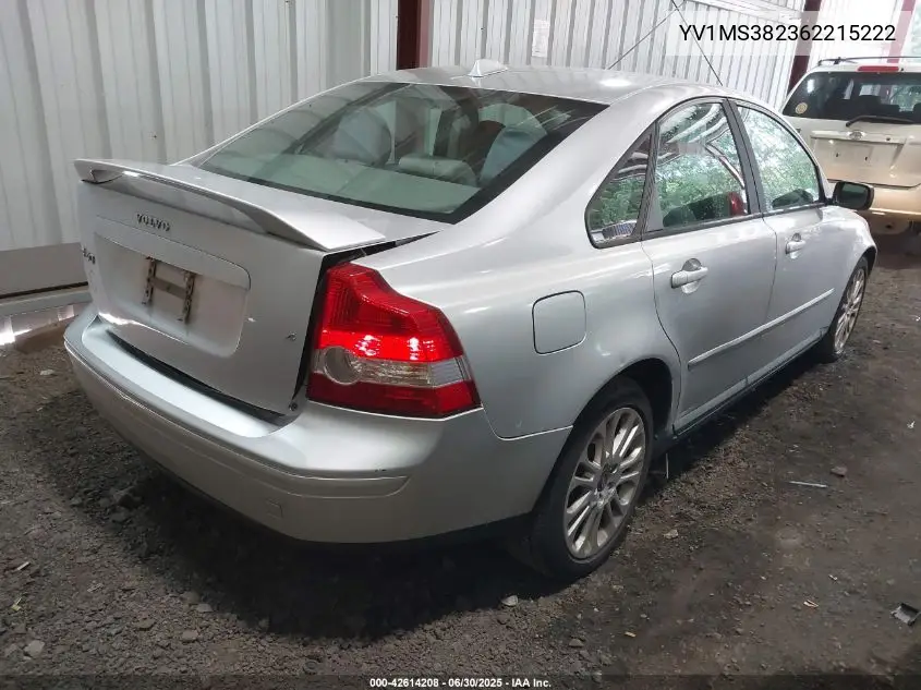 2006 Volvo S40 2.4I VIN: YV1MS382362215222 Lot: 42614208