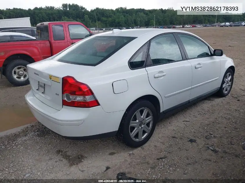2006 Volvo S40 2.4I VIN: YV1MS382862178393 Lot: 42634819