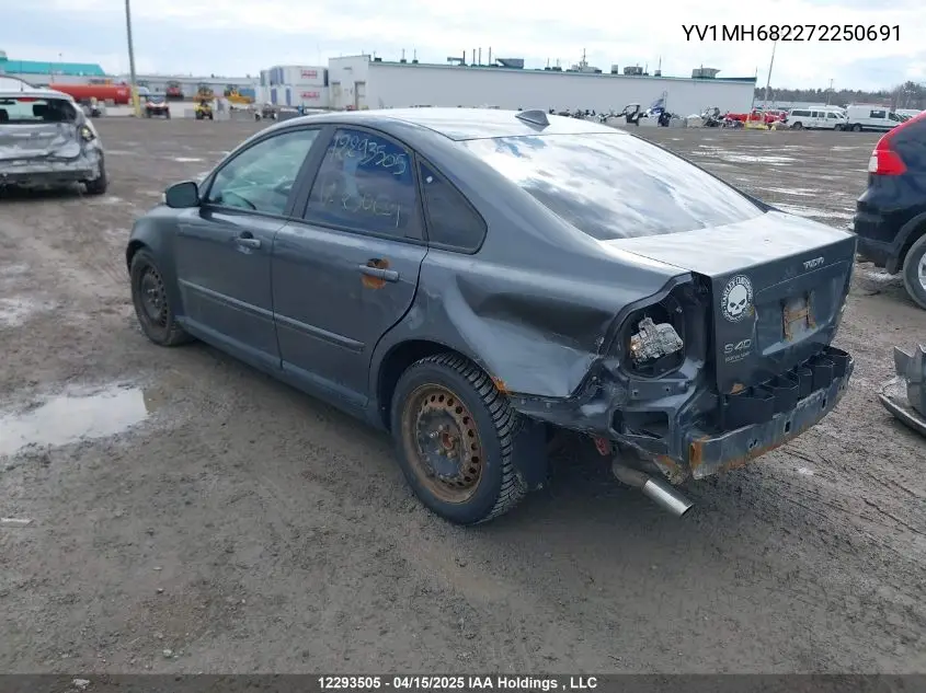 2007 Volvo S40 VIN: YV1MH682272250691 Lot: 12293505
