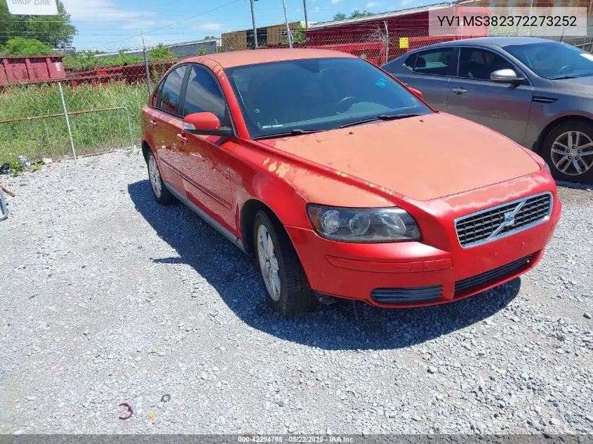 2007 Volvo S40 2.4I VIN: YV1MS382372273252 Lot: 42294765