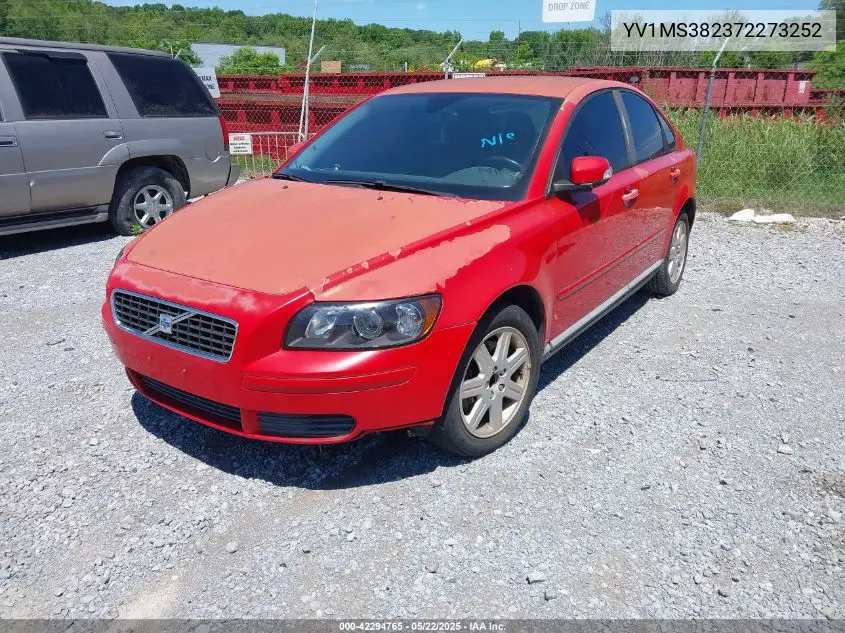 2007 Volvo S40 2.4I VIN: YV1MS382372273252 Lot: 42294765