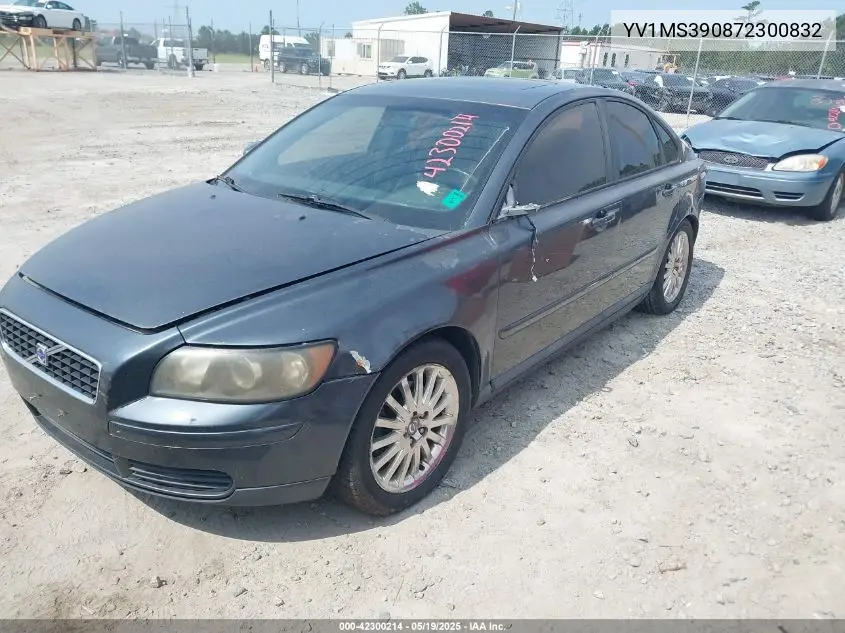 2007 Volvo S40 2.4I VIN: YV1MS390872300832 Lot: 42300214