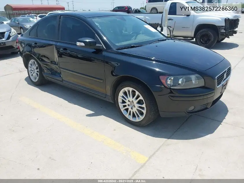 2007 Volvo S40 2.4I VIN: YV1MS382572286360 Lot: 42325242