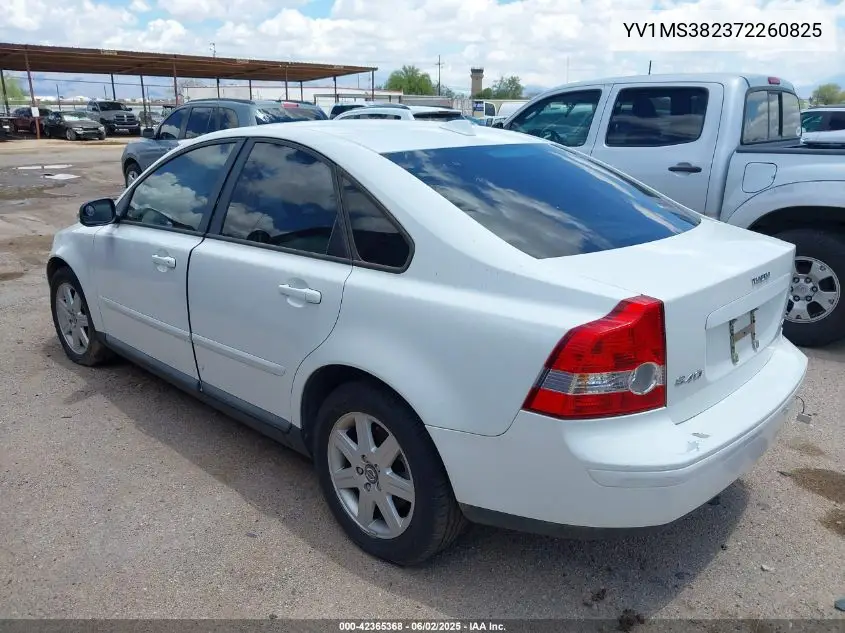 2007 Volvo S40 2.4I VIN: YV1MS382372260825 Lot: 42365368