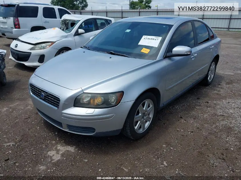 2007 Volvo S40 2.4I VIN: YV1MS382772299840 Lot: 42468847
