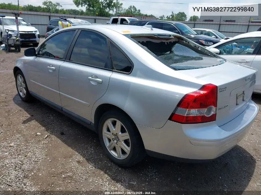 2007 Volvo S40 2.4I VIN: YV1MS382772299840 Lot: 42468847
