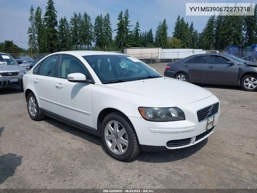 2007 Volvo S40 2.4I VIN: YV1MS390672271718 Lot: 42555893