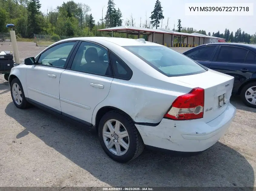 2007 Volvo S40 2.4I VIN: YV1MS390672271718 Lot: 42555893
