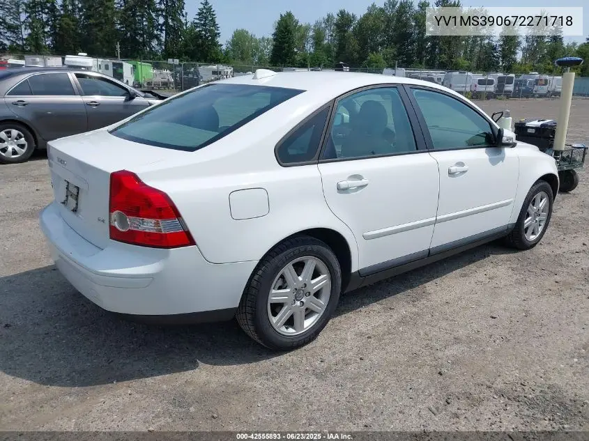 2007 Volvo S40 2.4I VIN: YV1MS390672271718 Lot: 42555893