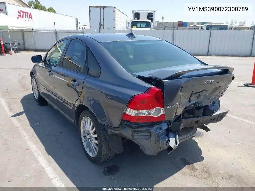 2007 Volvo S40 2.4I VIN: YV1MS390072300789 Lot: 42573652