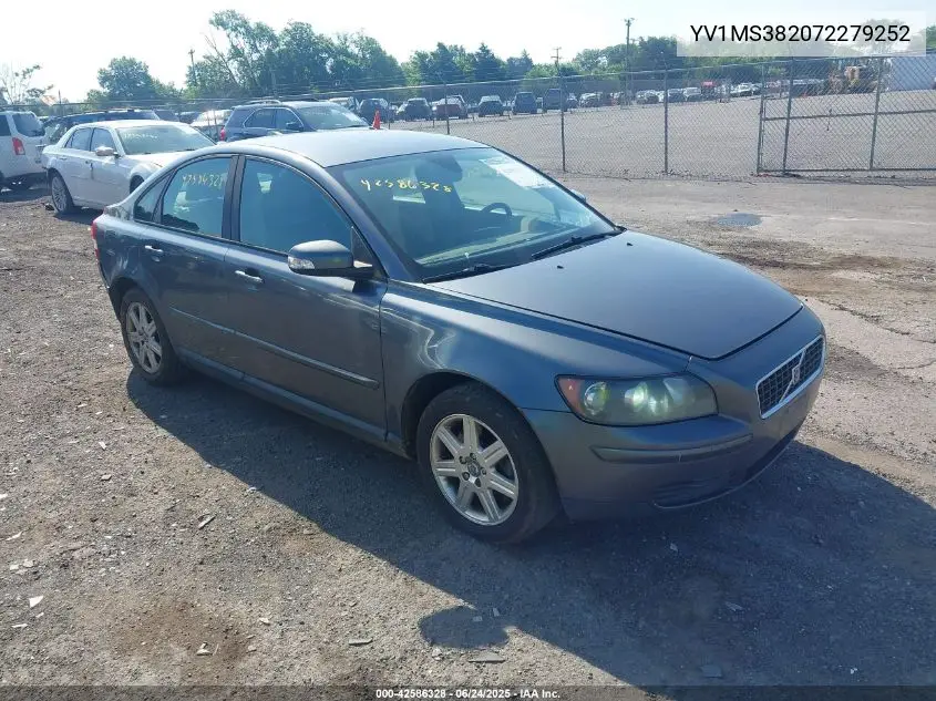 2007 Volvo S40 2.4I VIN: YV1MS382072279252 Lot: 42586328