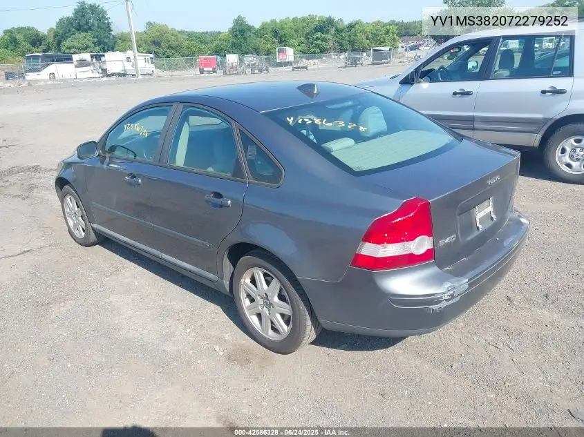 2007 Volvo S40 2.4I VIN: YV1MS382072279252 Lot: 42586328