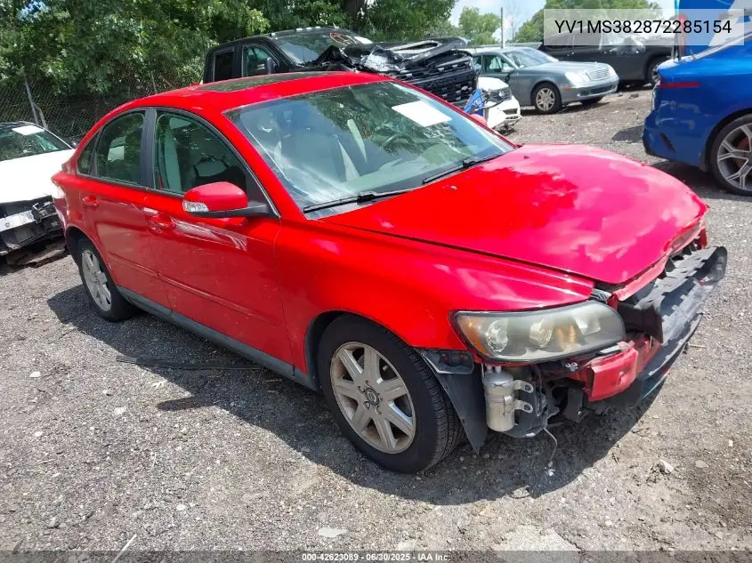 2007 Volvo S40 2.4I VIN: YV1MS382872285154 Lot: 42623089
